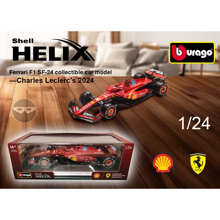 Shell Exclusive Ferrari F1 SF-24 Charles Leclerc's 2024 Season Ride ...