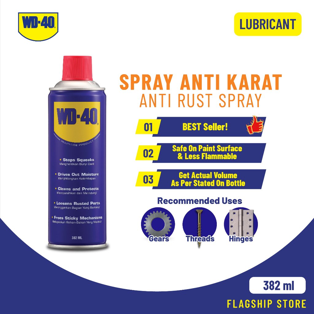 WD-40 Multi-Use Product Multi-Purpose Lubricant 382ml | Shopee Malaysia