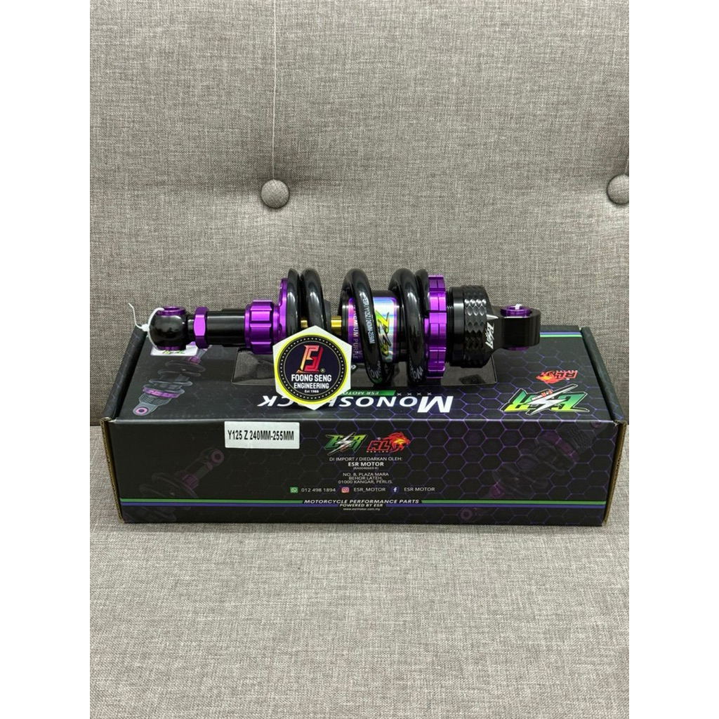 ESR MOTOR ADJUSTABLE ABSORBER MONO EX5 / RXZ / WAVE125 RR150 ZXR150 ...