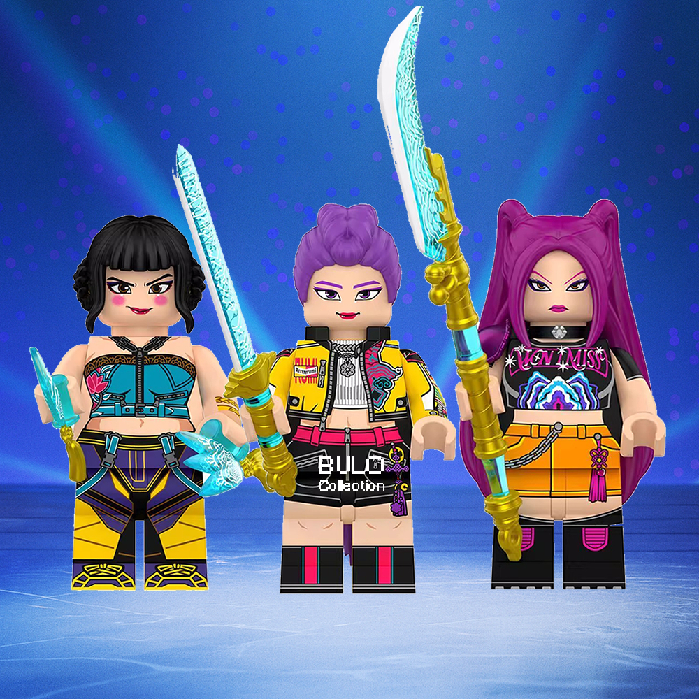 Kpop Demon Hunters Custom Mini Figures Rumi Mira Joey Golden Building ...