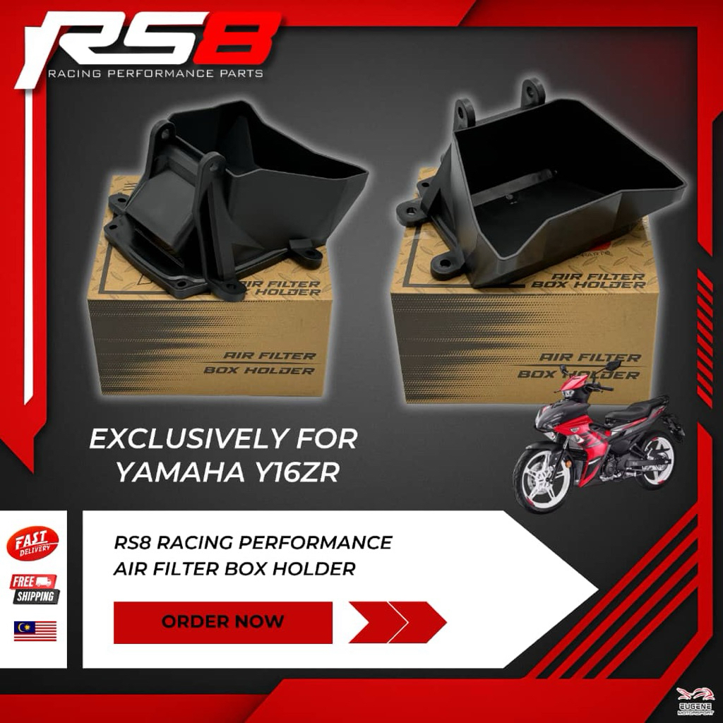 RS8 RACING AIR FILTER COVER BOX HOLDER FOR YAMAHA Y16ZR Y16 Magicboy ...