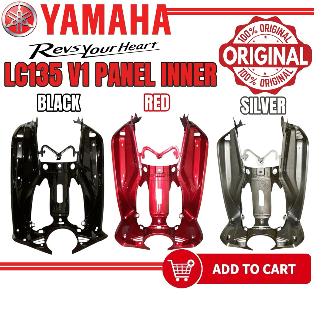 100% ORIGINAL LC135 V1 FRONT PANEL INNER SILVER PART COVER DADA DALAM ...