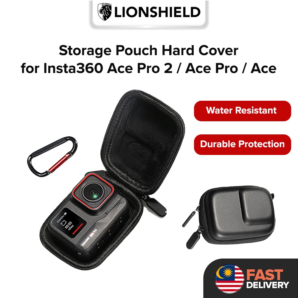 (MY) LionShield Portable Storage Travel Pouch Hard Cover Casing for ...