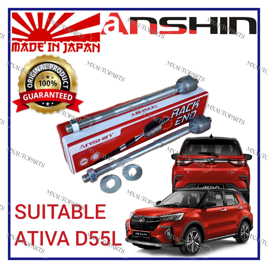 ORIGINAL ANSHIN JAPAN RACK END PERODUA ATIVA D55L 1.0 TURBO RACK END ...