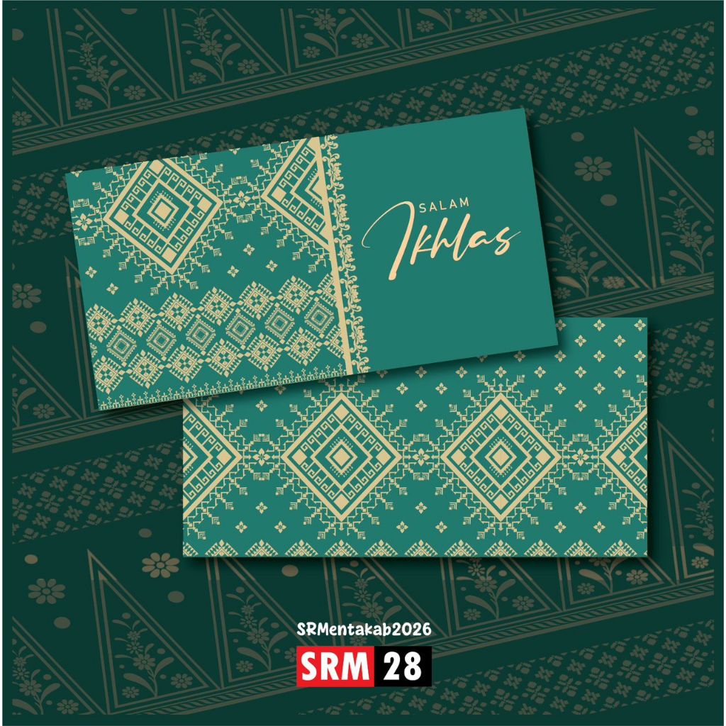 Sampul Raya 2026 | Sampul Raya Songket Batik | 1 Paket 10pcs | Angpau ...