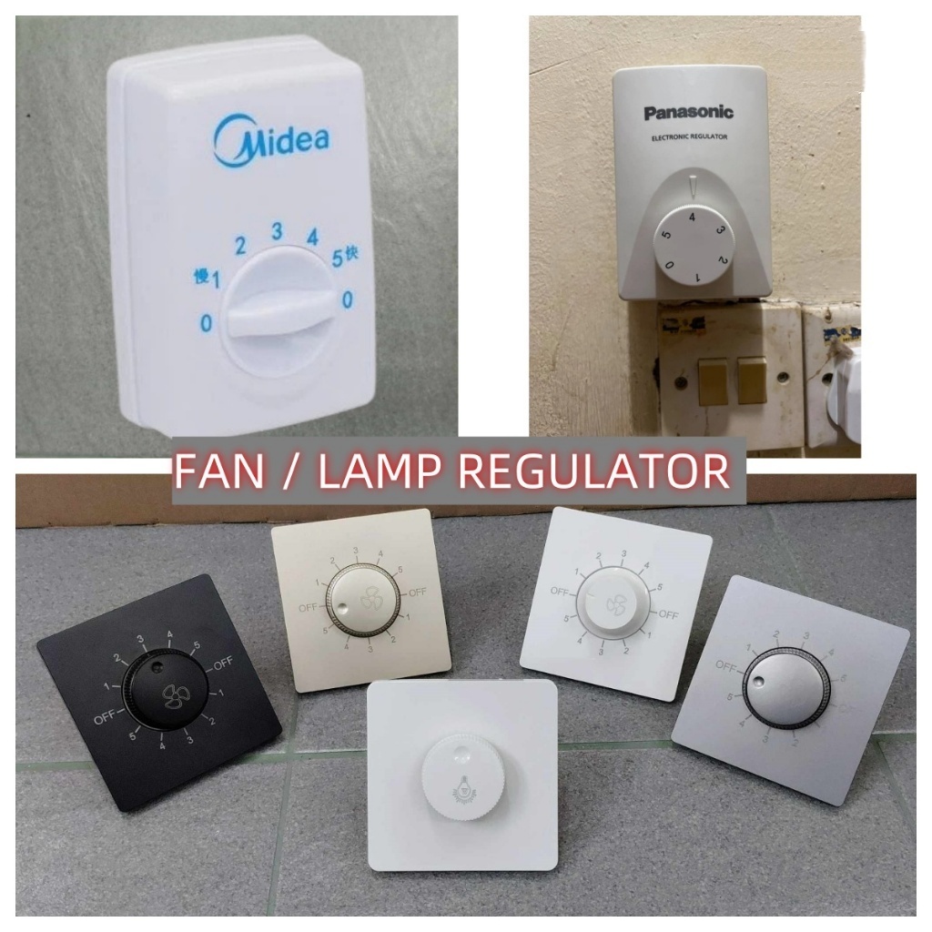 LAMP DIMMER LIGHTING ADJUSTABLE /FAN REGULATOR 5 SPEED CONTROLLER ...