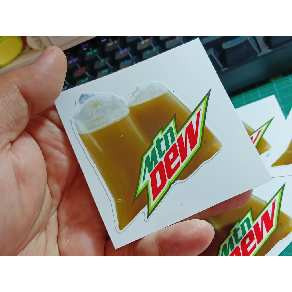 (Sticker Print) Mountain Dew Ketum Waterproof Sticker | Shopee Malaysia