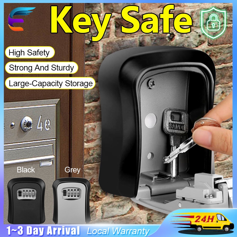 Key Locker Storage Wall Mount Key Safe Box Numbering Lock Key Storage ...