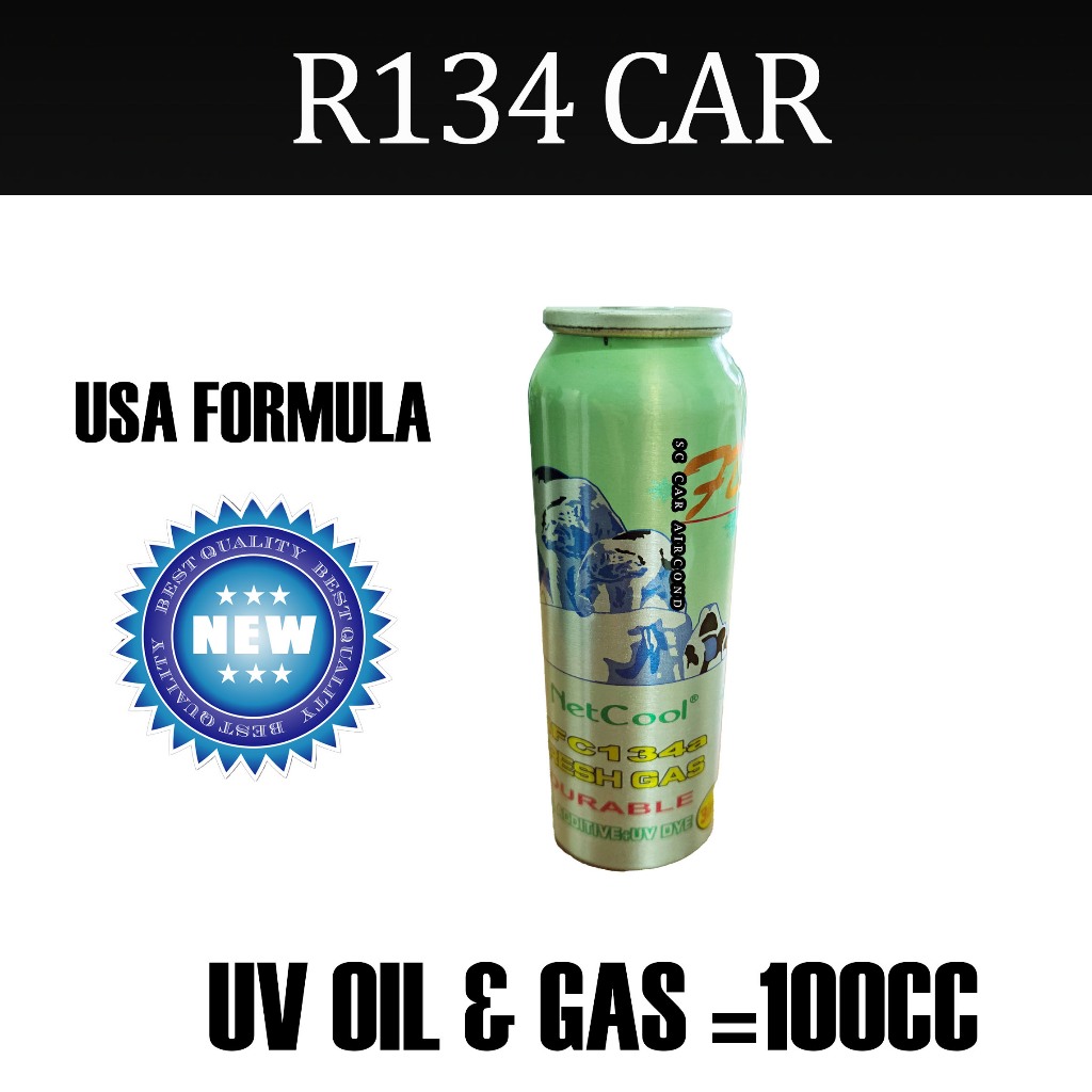 3 IN 1 USA FORMULA R134 FRESH GAS + OIL & ADDICTIVE + UV DYE (CAR ...