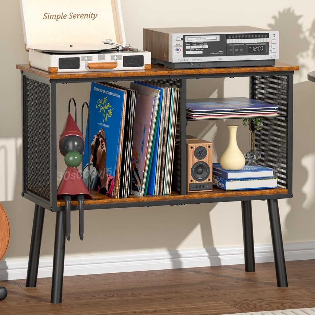 Vinyl record storage rack CD storage rack sofa side shelf disc storage ...