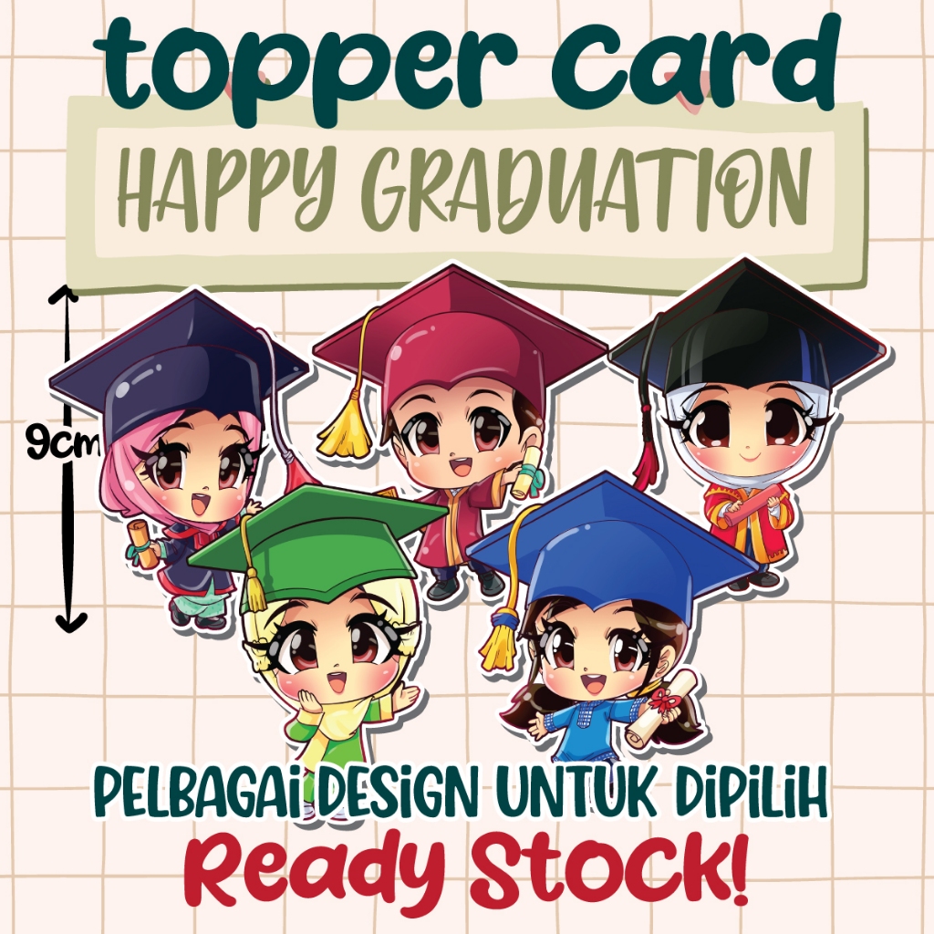 TOPPER CARD GRADUATION. PRASEKOLAH PASTI KEMAS UNIVERSITI | Shopee Malaysia