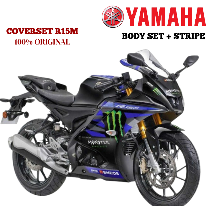 100% ORIGINAL YAMAHA R15M BODY COVER SET MONSTER ENERGY EDITION ...
