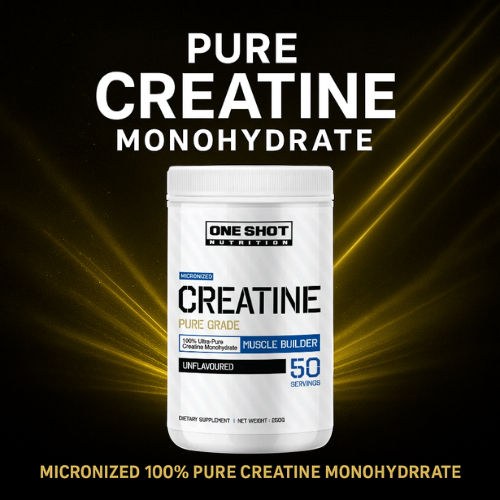 100% Pure Micronized Creatine Monohydrate Powder (250g) 50 servings ...