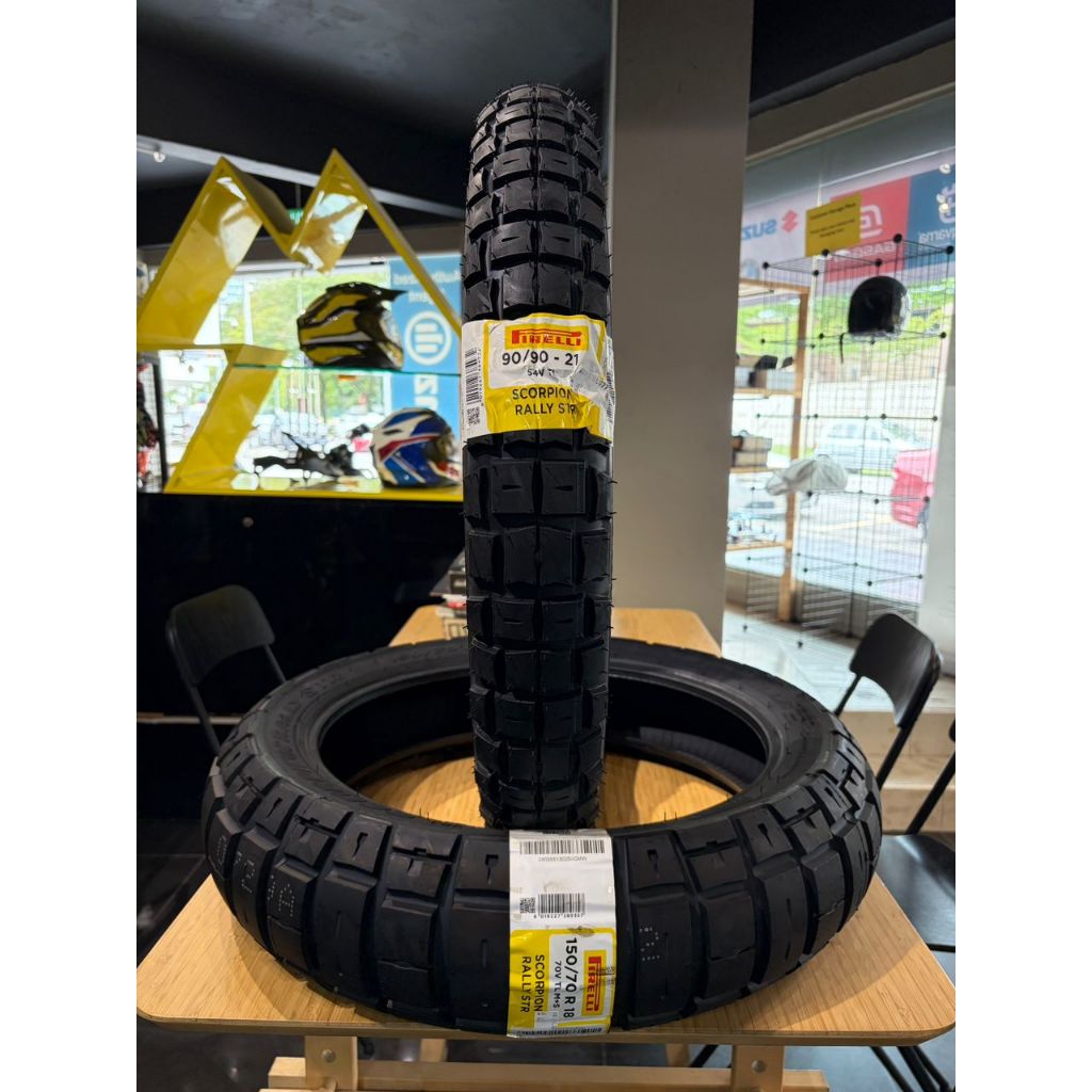 PIRELLI Scorpion Rally STR NEW 2025 90/90-21 150/70-18 | Shopee