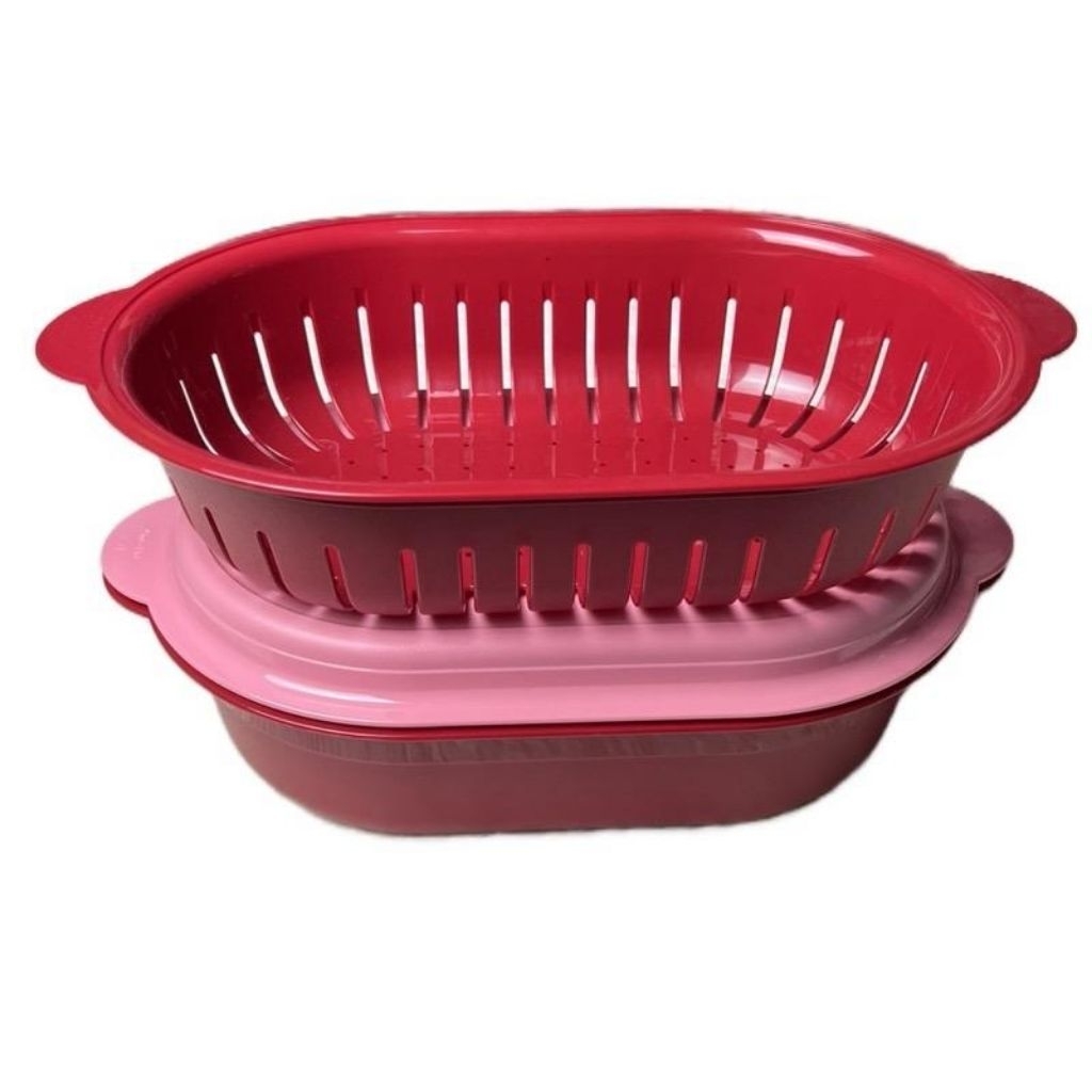 Tupperware Oval Server with Colander (2L) | Shopee Malaysia