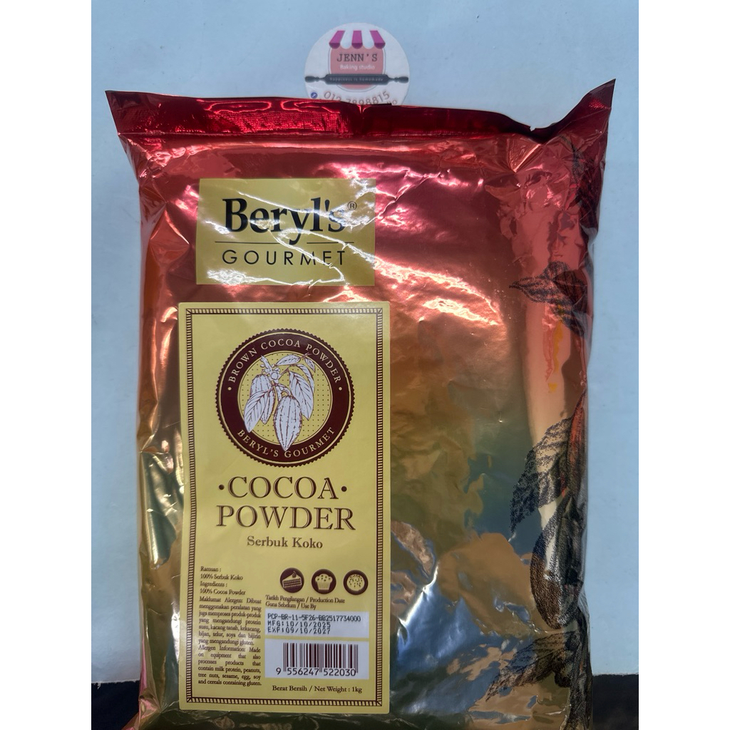 Beryls Pure Coca Powder 1kg Medium Red Cocoa Powder | Shopee Malaysia