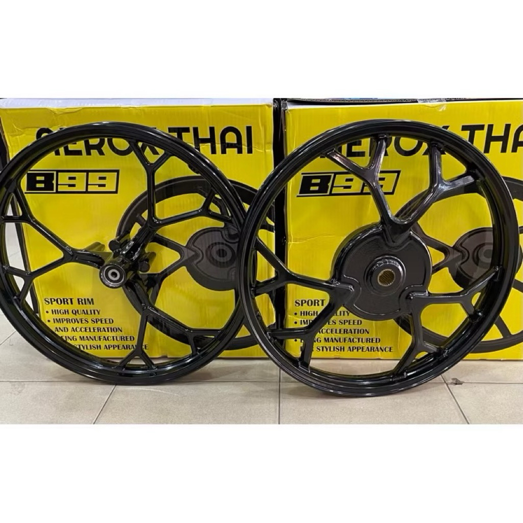AEROX THAI YAMAHA NVX V1 V2 SPORT RIM BLACK 160/160-17 17INCH 17INCI ...