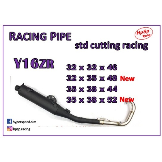HPSP EXHAUST Y16ZR STANDARD RACING PIPE | Shopee Malaysia