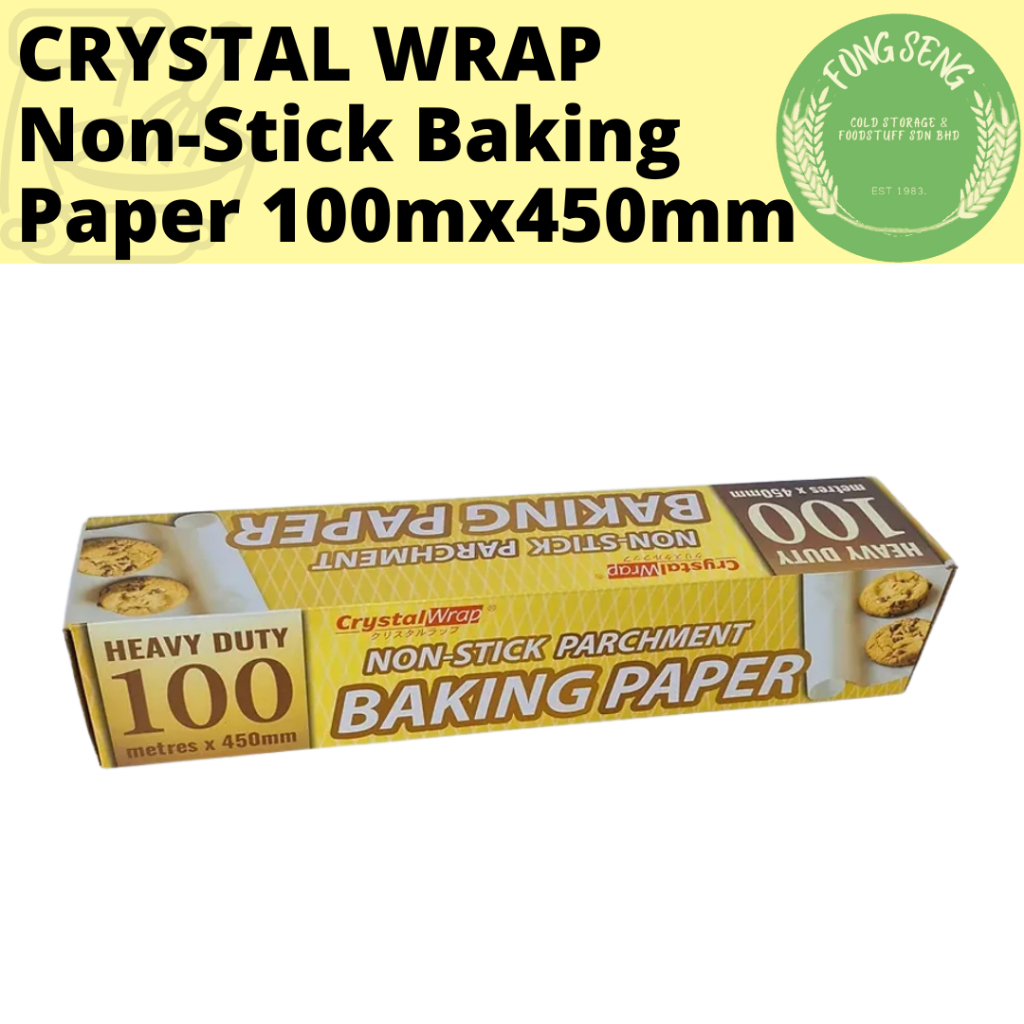 Crystal Wrap Non-Stick Parchment Baking Paper 100m x 450mm | Shopee ...