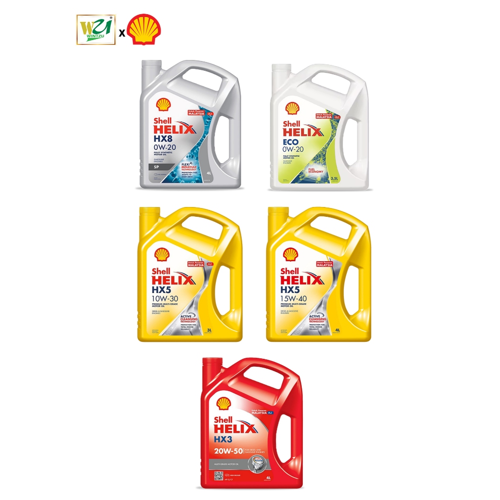 [ ADA SIRIM ] SHELL HELIX ENGINE OIL UNTUK PASARAN MALAYSIA 0W20 ECO ...
