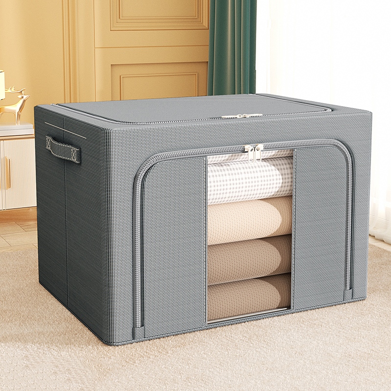 Oxford Cloth Storage Box With Steel Frame, Visible Window, waterproof ...
