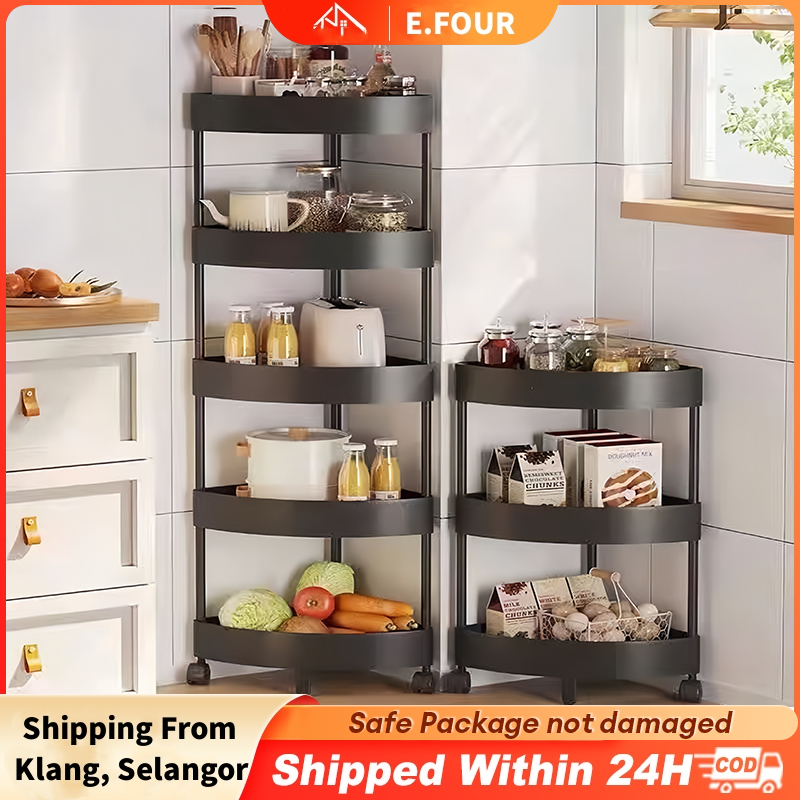 Corner Triangular Corner Rack Corner Trolley Rack Bathroom Floor Multi ...