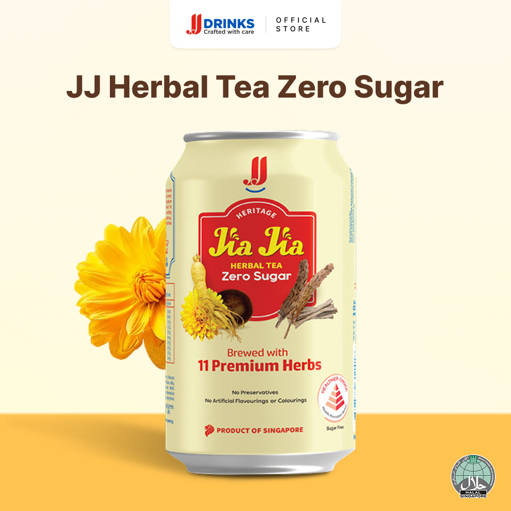 JJ Herbal Tea Zero Sugar | No-Sugar, Traditional Herbal Canned Drink ...