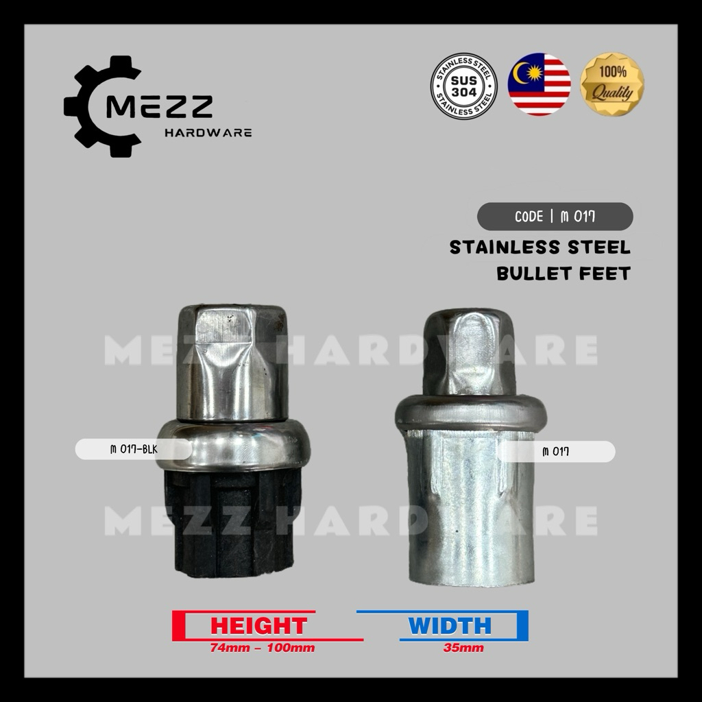 SUS304 STAINLESS STEEL >Table Adjustable Legs - BULLET FEET | Shopee ...