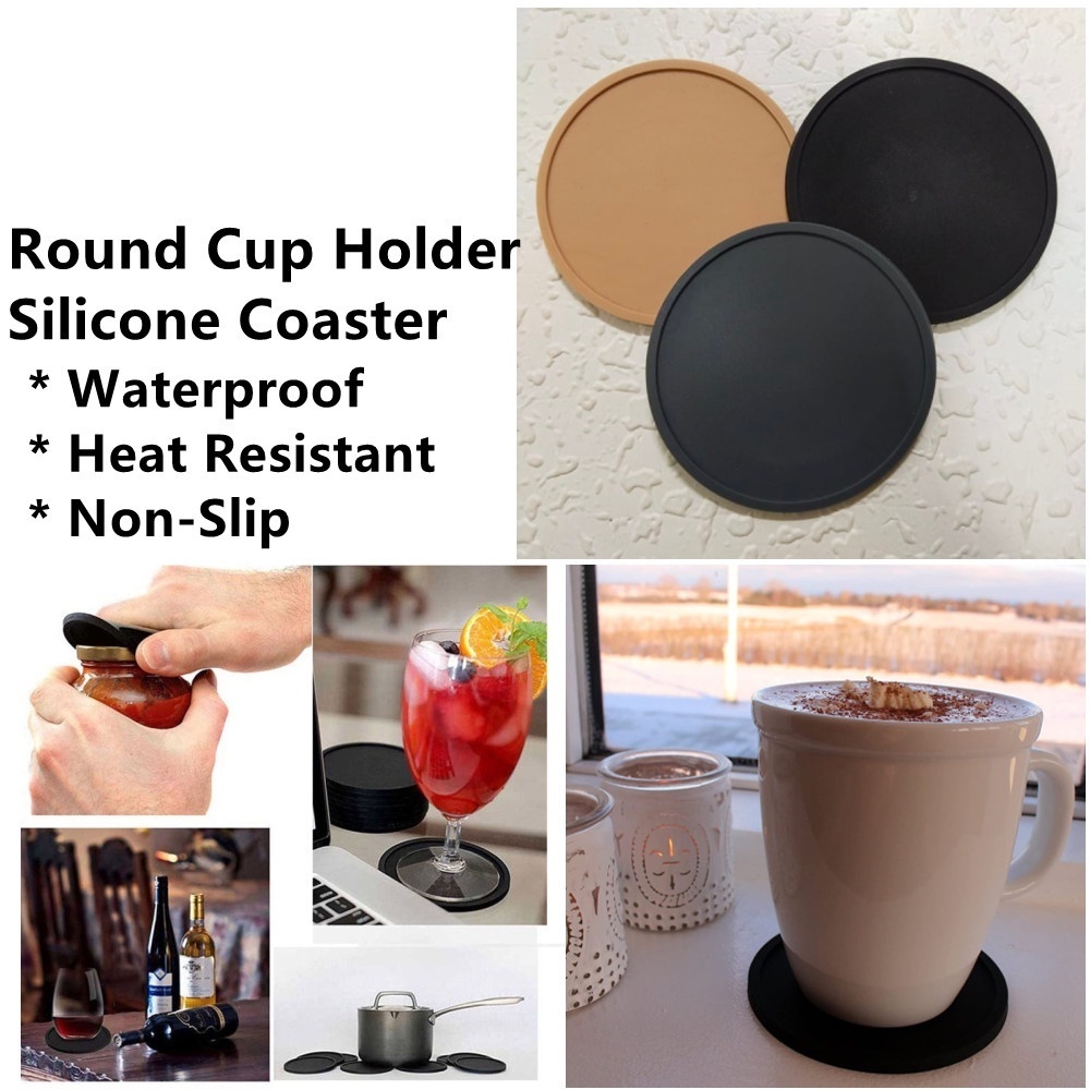 TABLE MAT PAD ROUND CUP HOLDER DRINK GLASS Placemats MUG COFFEE COASTER ...