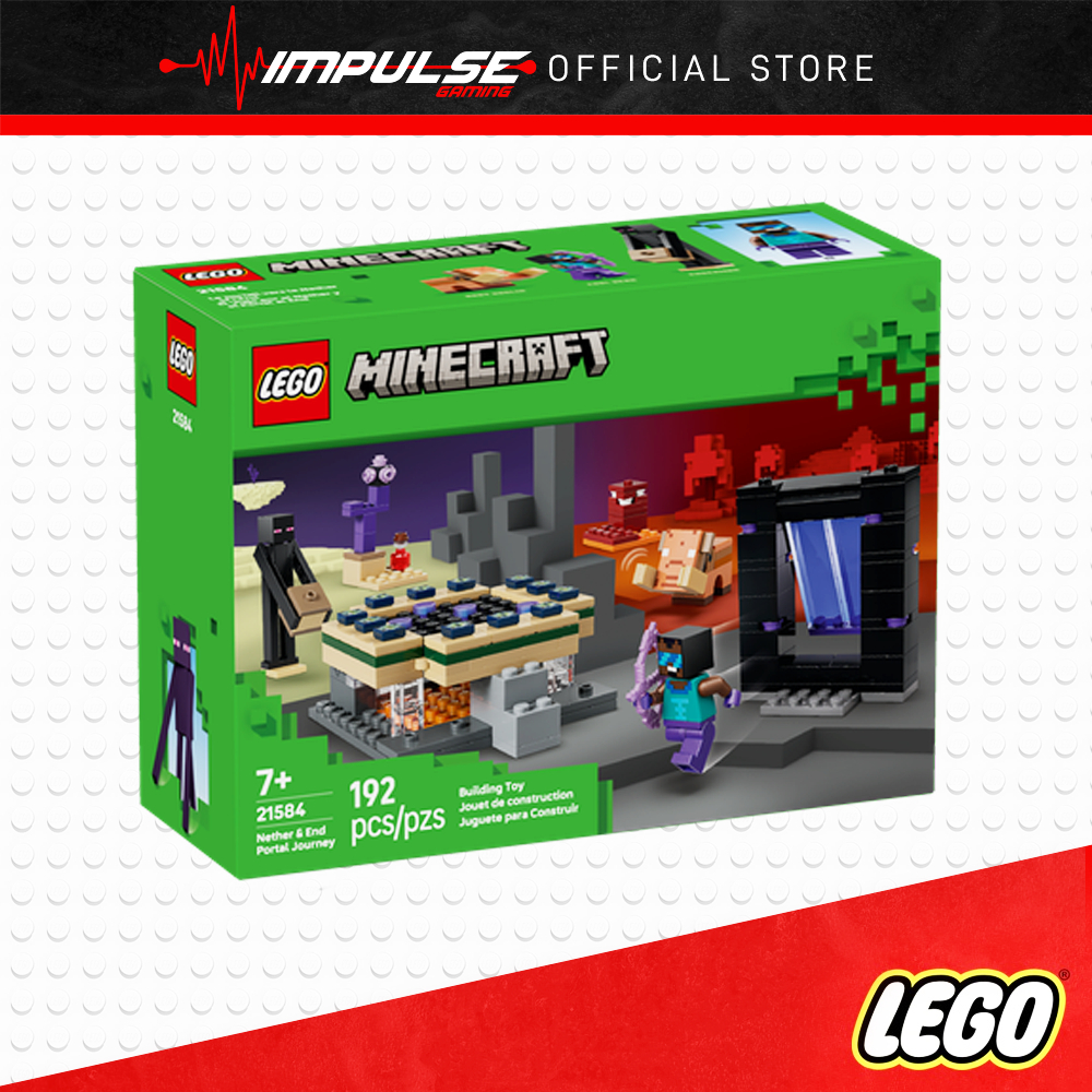 LEGO Minecraft 21584 Nether & End Portal Journey | Shopee Malaysia