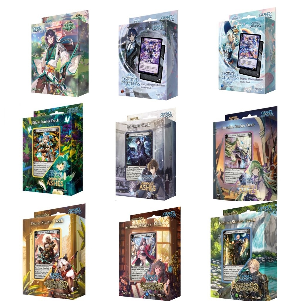 Grand Archive TCG Lorraine Rai Silvie Tonoris Arisanna Diana Starter ...