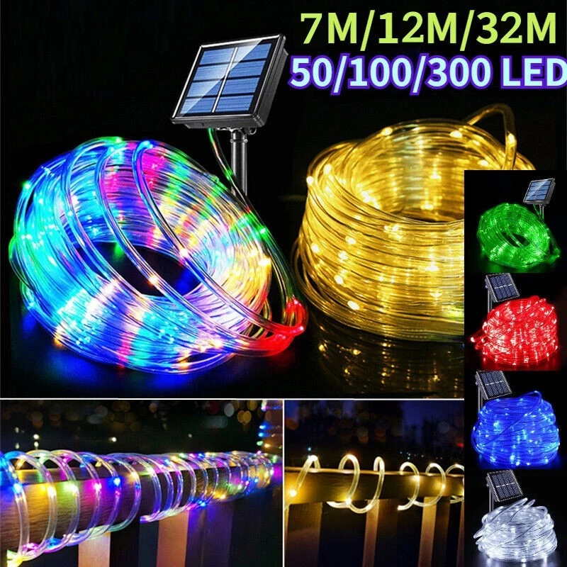 32M/22M lampu Raya solar light outdoor lighting LED Fairy String Lights ...