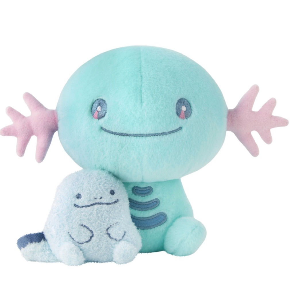 💧🧸 Official Pokémon Center Little Daydream Wooper & Quagsire Plush Toy ...