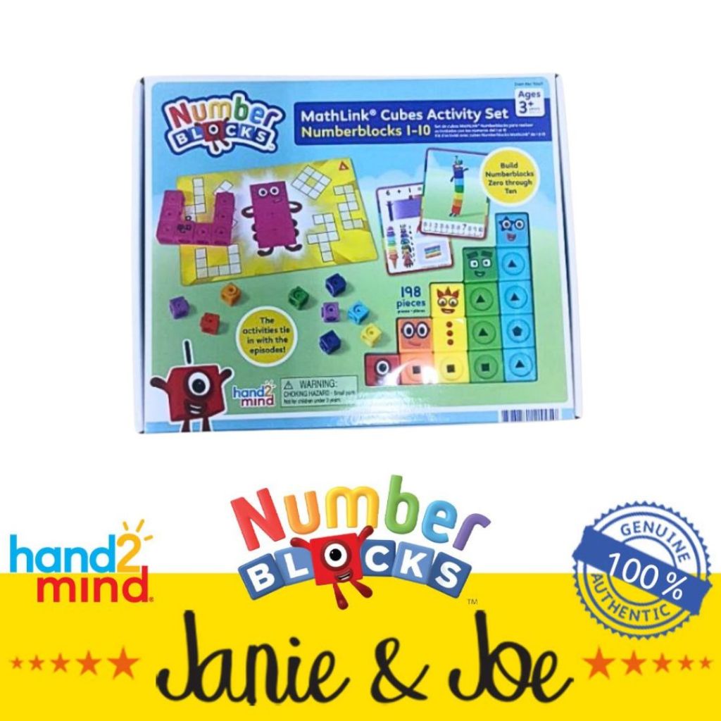 Numberblocks MathLink Cubes 1-10 Activity Set by hand2mind- Age 3 ...