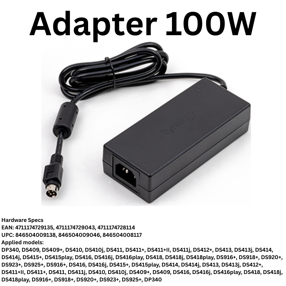 Synology Original 12V 8.33A EA11011D-120 Switching Adapter DS918 ...
