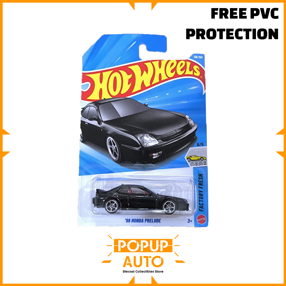 Hot Wheels 98 Honda Prelude Black 2026 Dash F Shopee Malaysia