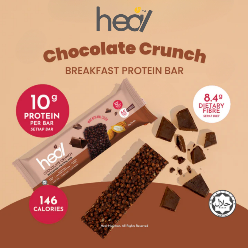 HEAL Protein Bar 36g (Chocolate Crunch / Fruity Raspberry) | Shopee ...