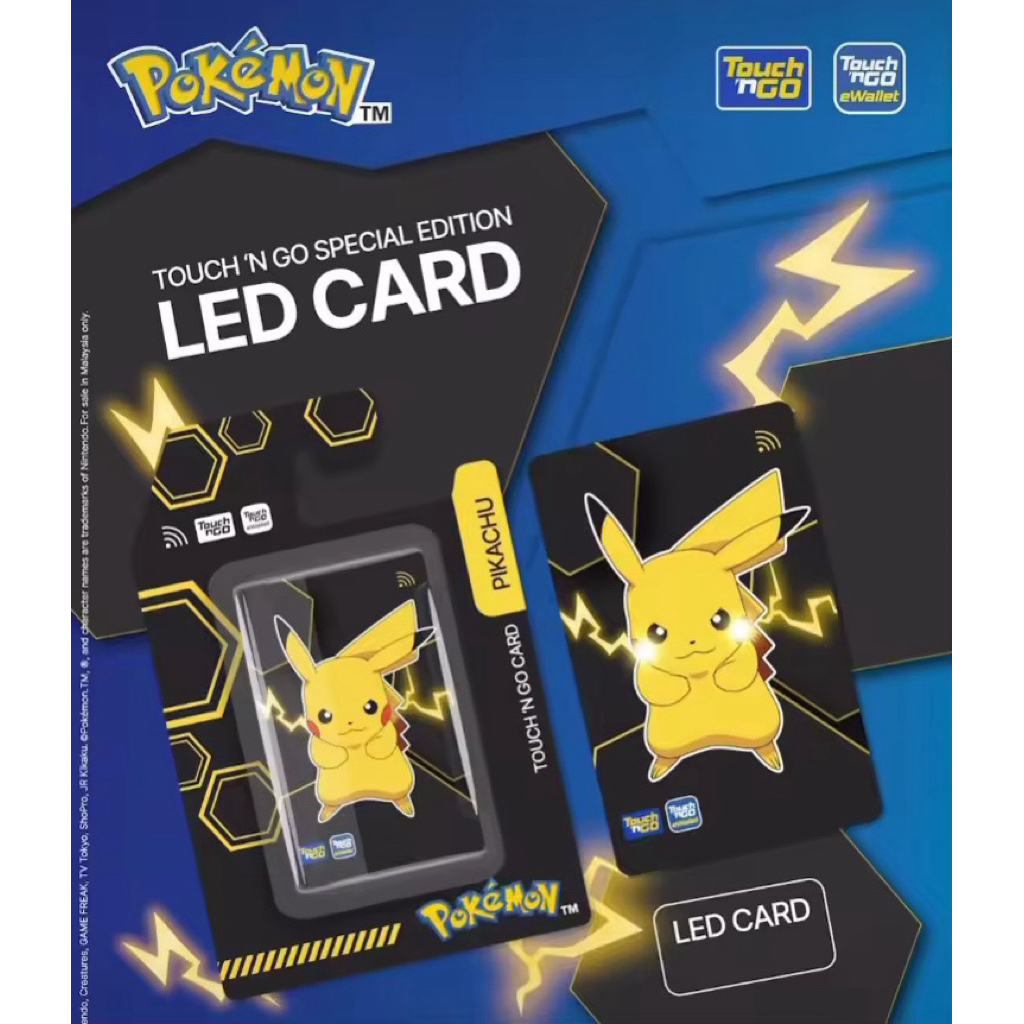 🛍🛒 Pikachu Touch N Go Card / NFC with LED light - Limited Edition ...