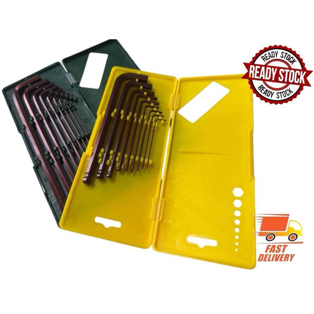 {READY STOCK} 2 TPYES S2 HIGH QUALITY ALLEN KEY SETS 9PCS ELENKEY TOOL ...