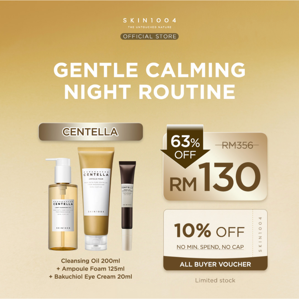 SKIN1004 Gentle Calming Night Routine (Cleansing Oil 200ml + Ampoule ...