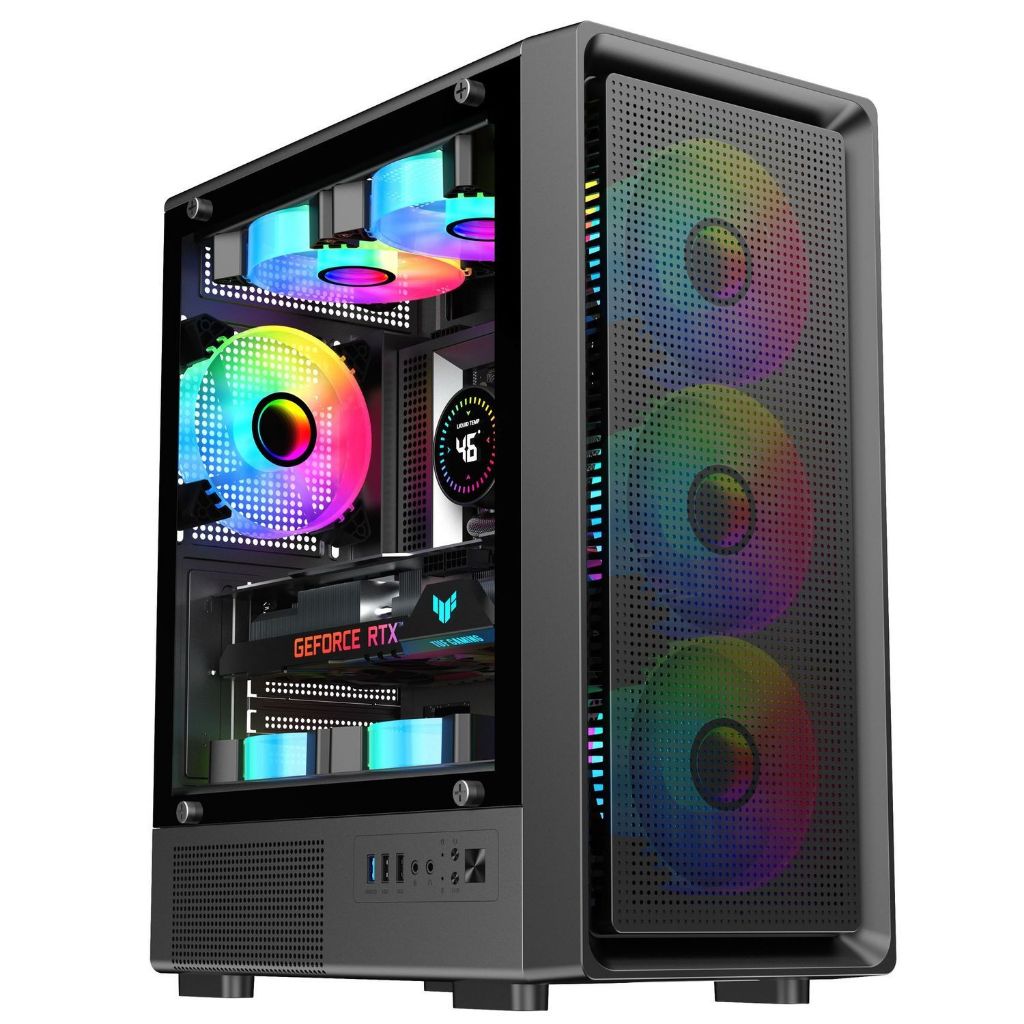 Nine-Tailed Fox T10 Seaview Edition ATX Desktop Computer Case with Side ...