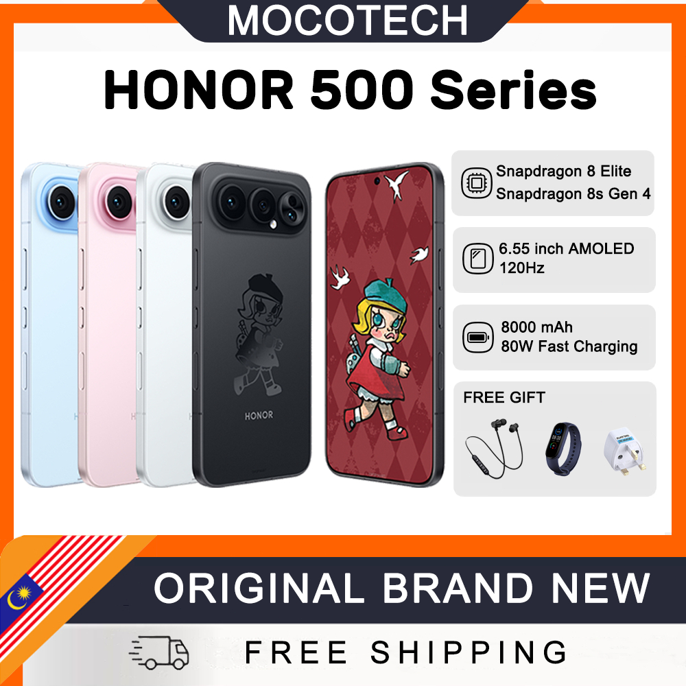 HONOR 500 Pro Snapdragon 8 Elite | HONOR 500 Snapdragon 8s Gen 4 | 6.55 inch AMOLED 120Hz | 8000 mAh | 80W Fast Charging