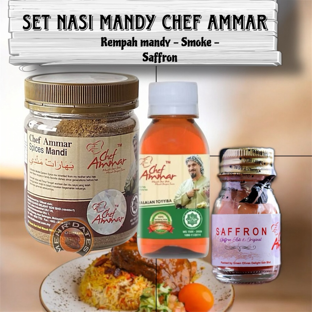 Nasi Mandy Combo Set/ Rempah Chef Ammar Mandi Rice 3 Items / Nasi Arab ...