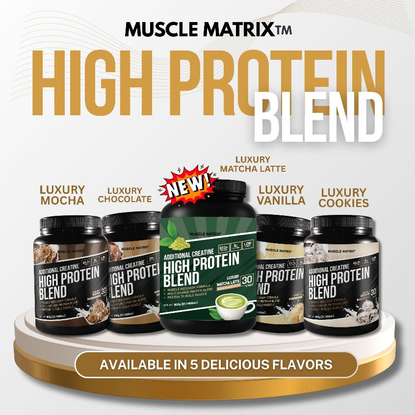 MUSCLE MATRIX HIGH PROTEIN BLEND 900g | Shopee Malaysia