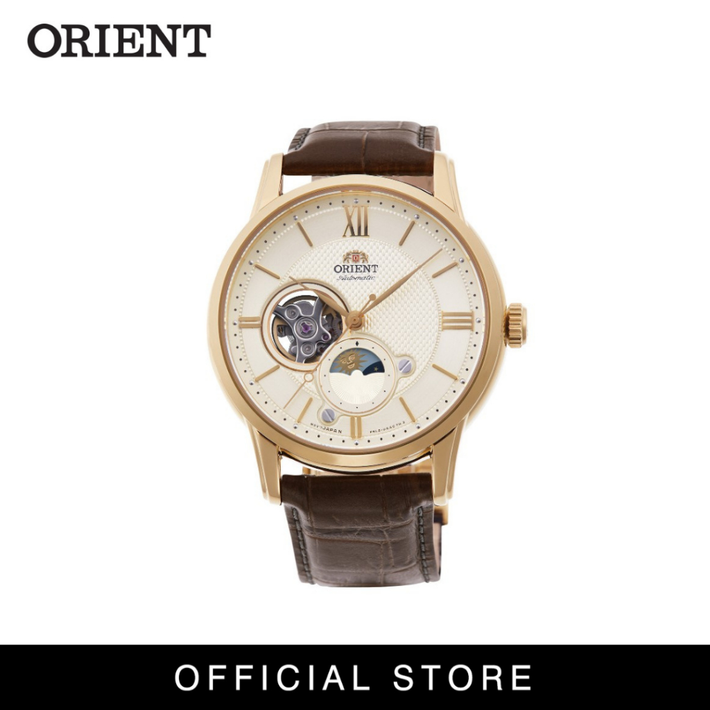 Orient Sun & Moon Semi-Skeleton Men Watch Automatic ORRA-AS0010S30B ...