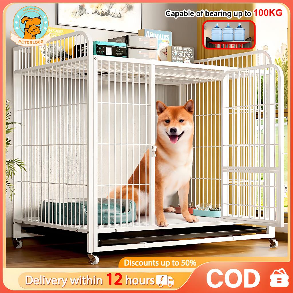 Ready Stock Dog Cage Large Storage Rack Dog Cage Bold Metal Free Space ...