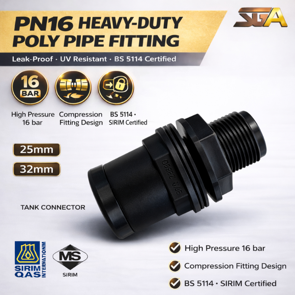 POLY Pipe fitting 25MM 3/4