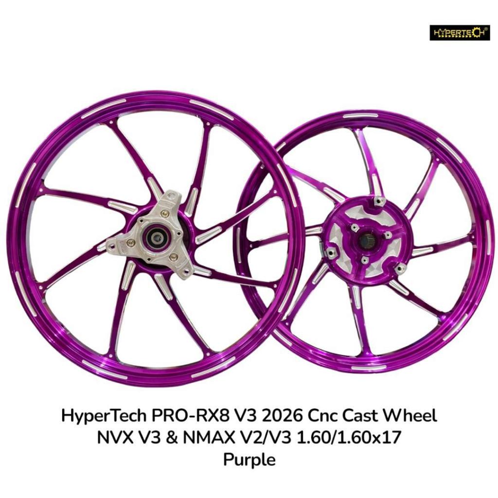 HYPERTECH X-PRO RX8 CNC CAST WHEEL NVX-V3 ABS SP NMAX V2 V3 SPORT RIM 1 ...