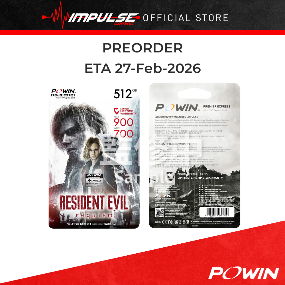 POWIN microSD EXPRESS Memory Card Resident Evil Requiem Special Edition ...