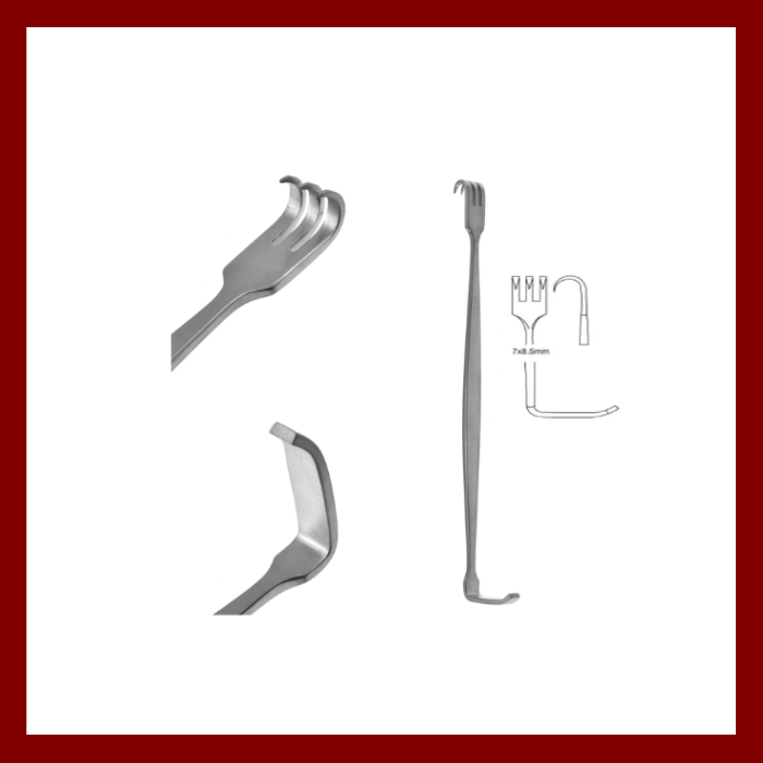 SENN MUELLER RETRACTOR SHARP DUAL END RETRACTOR 16cm | Shopee Malaysia
